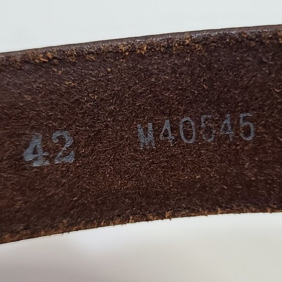 Onyx by Brighton Brown Braided Leather Belt Size 42 - Picture 3 of 7